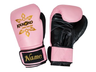 Custom Real Leather Muay Thai Gloves : KNGCUST-R-418