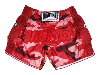 Lumpinee camouflage  Kickboxing shorts : LUM-052-Red-Camo