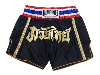 Lumpinee Kickboxing shorts : LUMRTO-006-Black