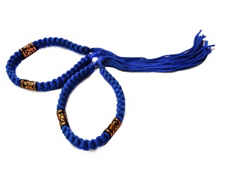 Prajied Muay Thai Arm Bands : Thai Style Blue