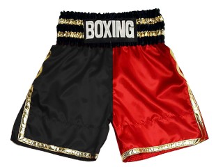 Personalised training Boxing Shorts : KNBSH-039-Black-Red