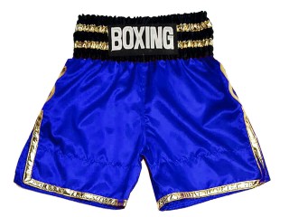 Custom Boxing Trunks : KNBSH-039-Blue