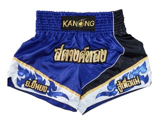 Customize vintage Muay Thai Shorts : KNSCUST-1230 Blue