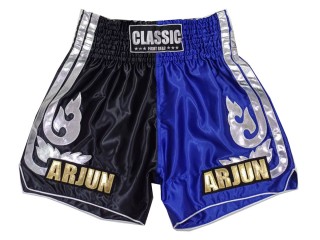 Custom original Muay Thai Shorts : KNSCUST-1243-Black-Blue