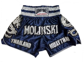 Custom Muay Thai Shorts : KNSCUST-1251-Navy