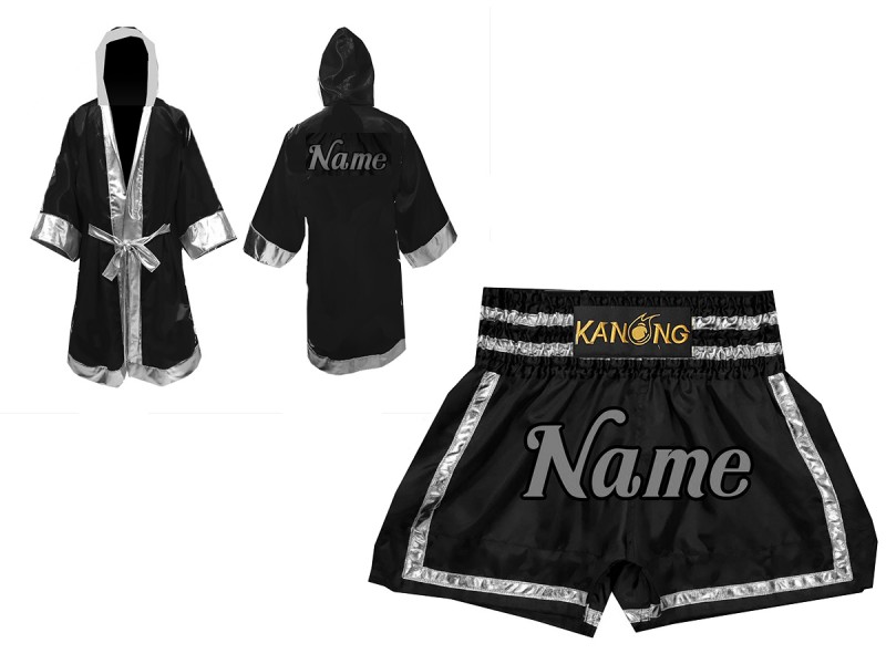 Personalized Kanong Boxing Fight Robe and Muay Thai Shorts : Set